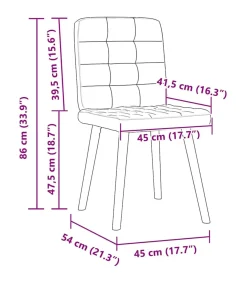 Eetkamerstoelen 6 st stof taupe Stoelen