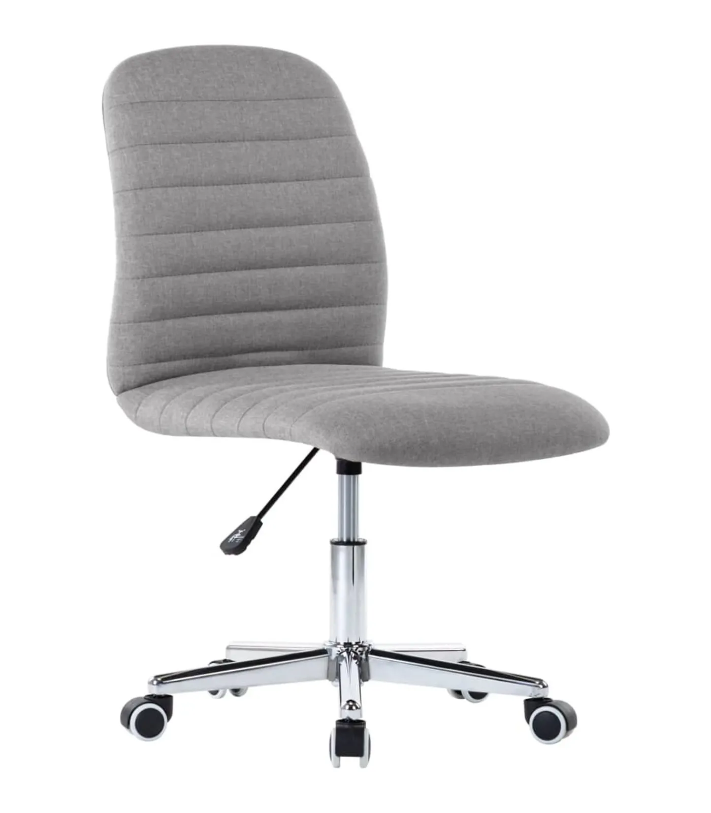 Online Eetkamerstoelen 6 st stof lichtgrijs Stoelen