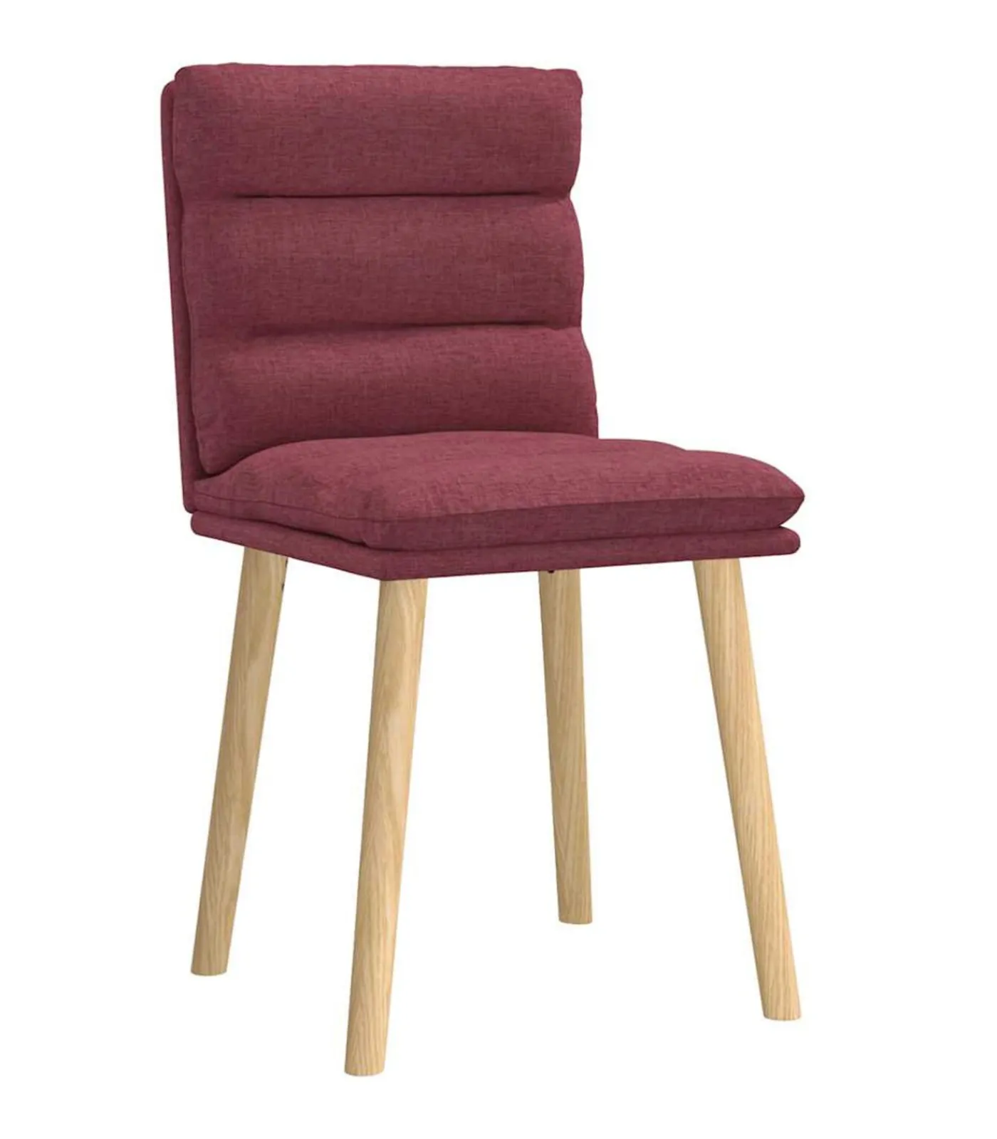 Outlet Eetkamerstoelen 2 st stof wijnrood Stoelen