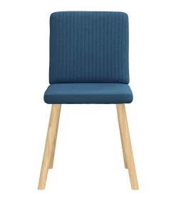 Sale Eetkamerstoelen 6 st stof blauw Stoelen