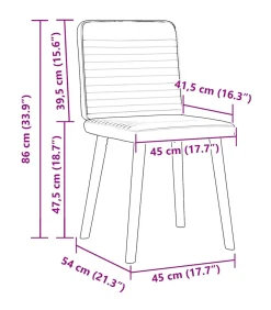 Sale Eetkamerstoelen 4 st stof blauw Stoelen
