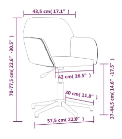 Online Eetkamerstoelen draaibaar 2 st stof lichtgrijs Stoelen