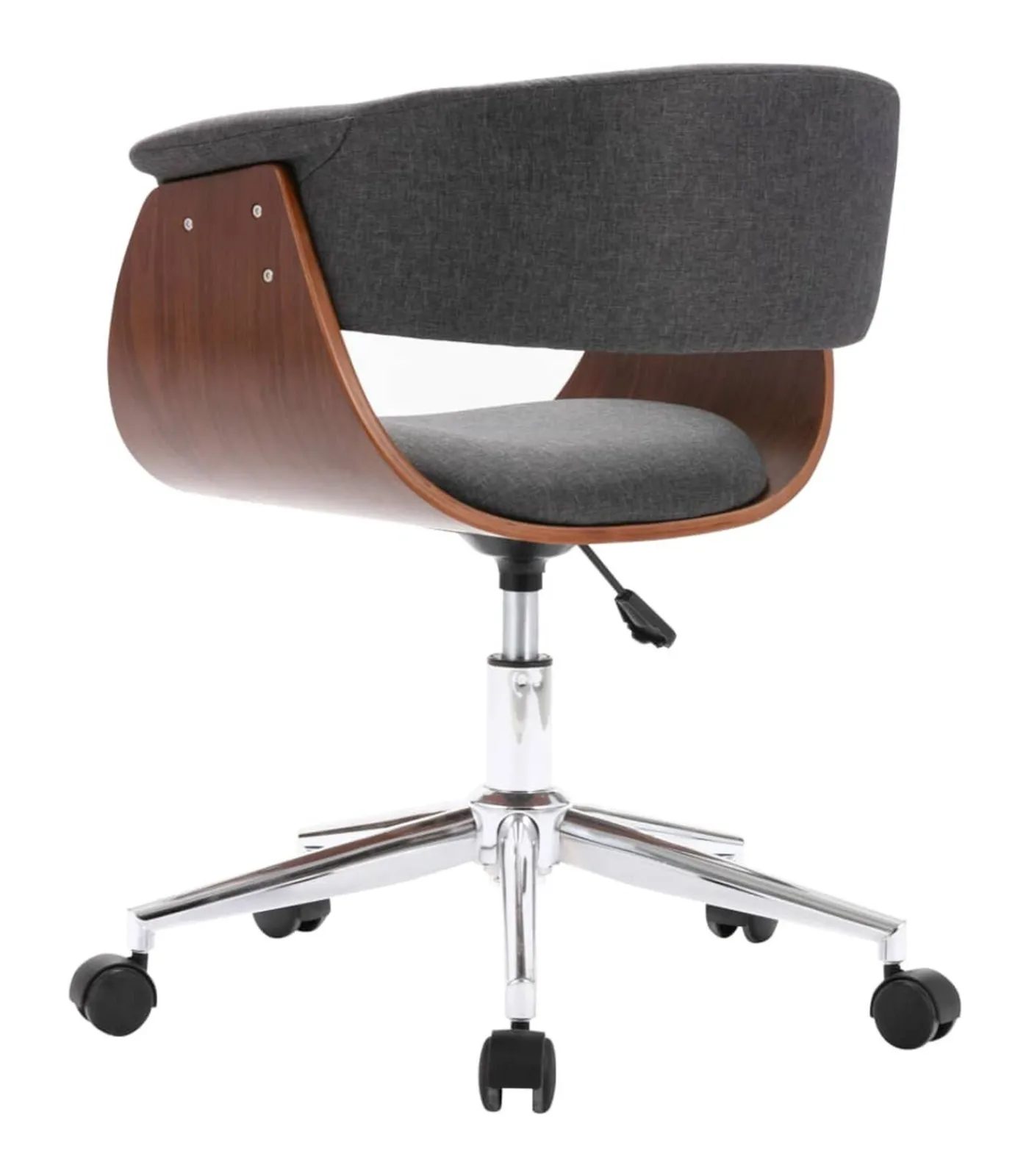 Hot Eetkamerstoelen draaibaar 2 st stof grijs Stoelen