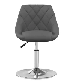 Eetkamerstoelen draaibaar 6 st fluweel donkergrijs Stoelen