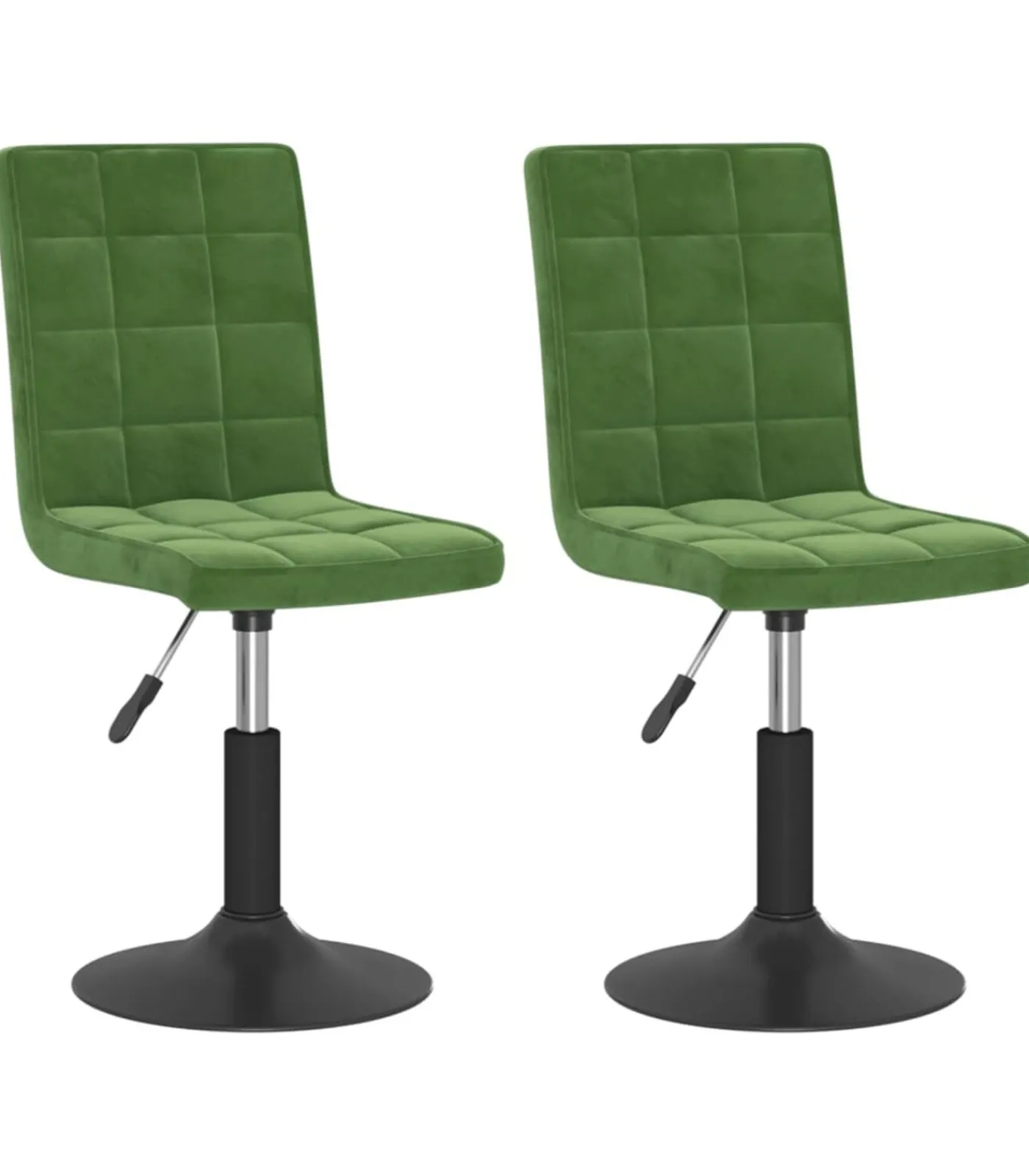 Clearance Eetkamerstoelen draaibaar 2 st fluweel donkergroen Stoelen