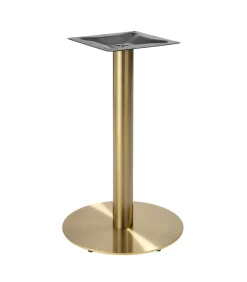 New Eettafel 60 x 60 cm met gouden voet en terrazzo/gouden coating Tafels