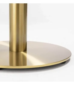 New Eettafel 60 x 60 cm met gouden voet en terrazzo/gouden coating Tafels