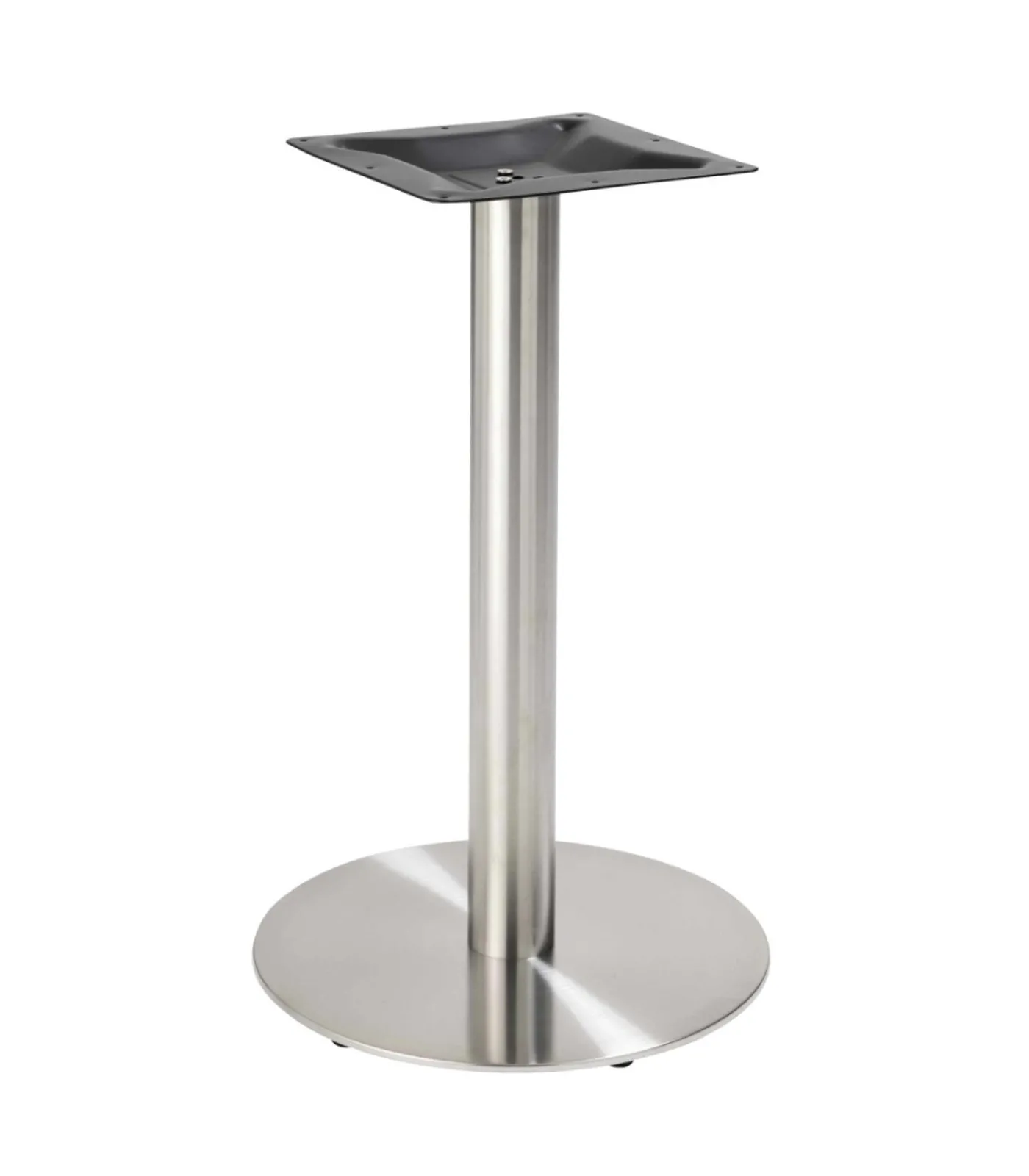 Outlet Eettafel 60 x 60 cm zilveren poot en terrazzo/gouden coating Tafels