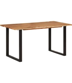 Eettafel 154x80x76 cm massief acaciahout Tafels