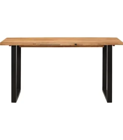 Eettafel 154x80x76 cm massief acaciahout Tafels