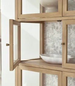 Discount Eiken vitrinekast 160 Tana Meubels