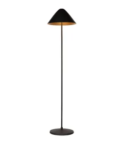 New Elan - Staande Lamp - Zwart & Goud Vloerlampen