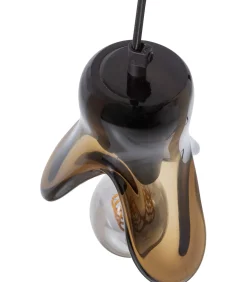 Outlet Elle Hanglamp Klein - Glas - Bruin - 12x14x13 Hanglampen