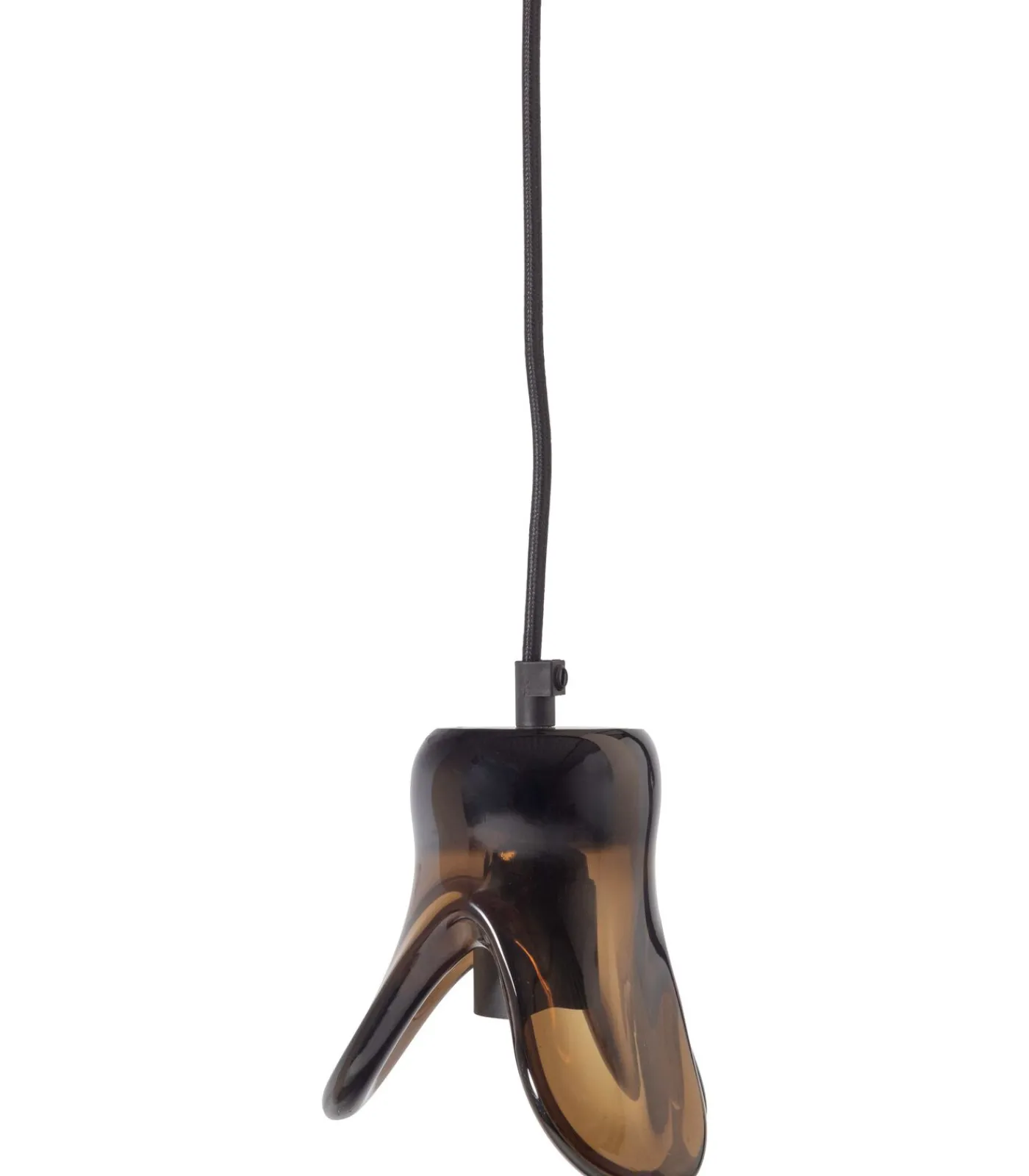 Outlet Elle Hanglamp Klein - Glas - Bruin - 12x14x13 Hanglampen