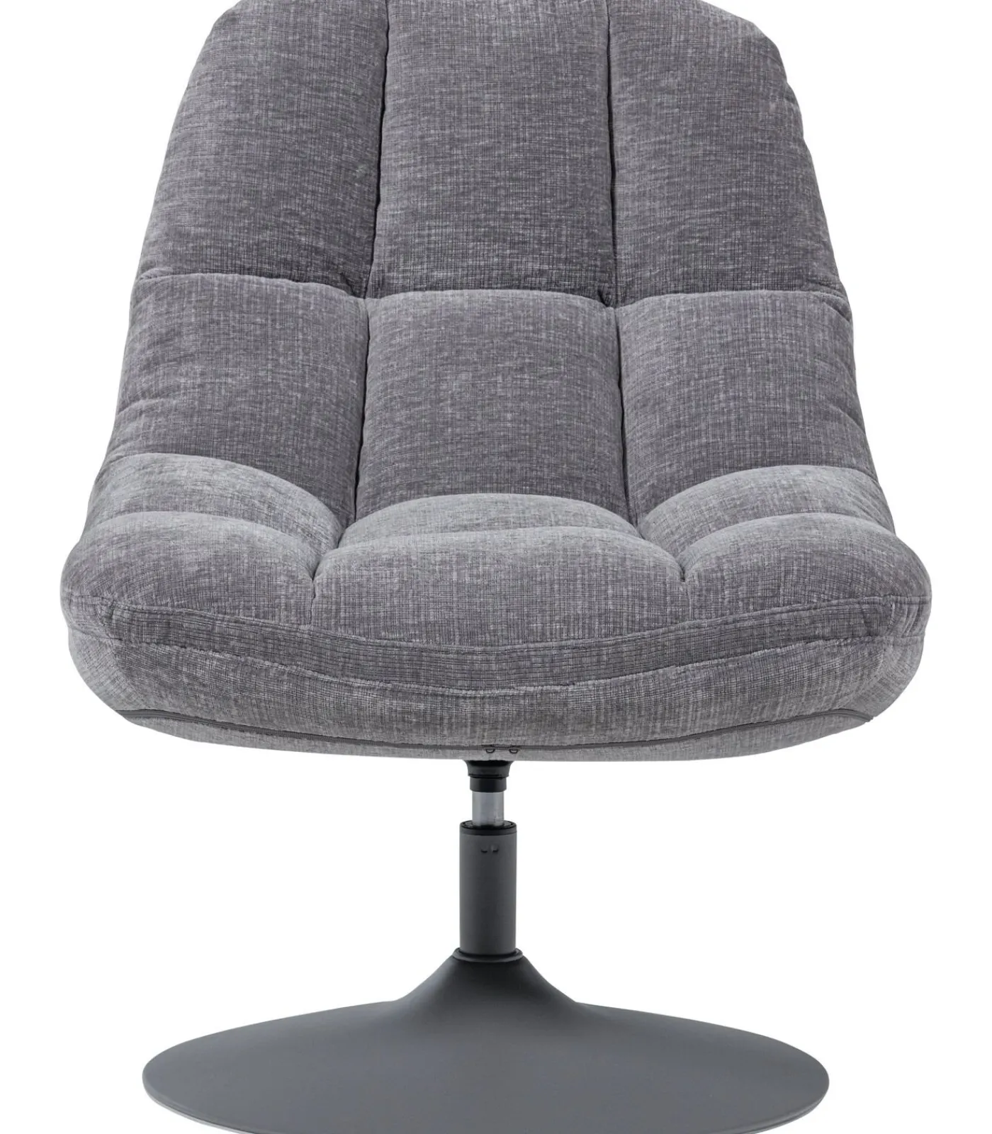 Discount Elvi Draaifauteuil - Chenille Structuur - Lichtgrijs - 81x73x84 Zetels