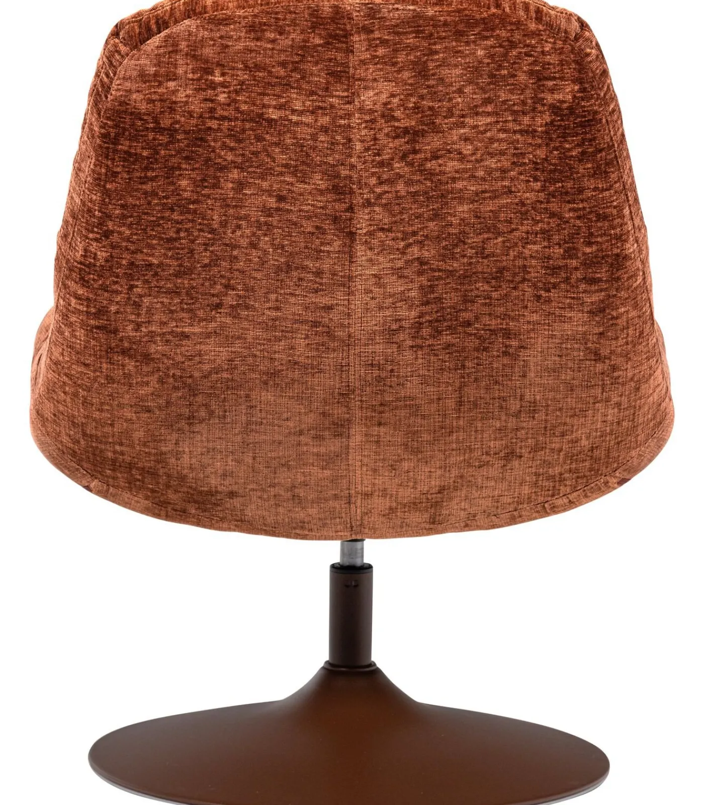 Best Elvi Draaifauteuil - Chenille Structuur - Roestbruin - 81x73x84 Zetels