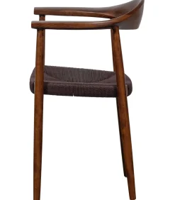 Embrace Eetkamerstoelen - Beukenhout - Donkerbruin - Set van 6 Stoelen