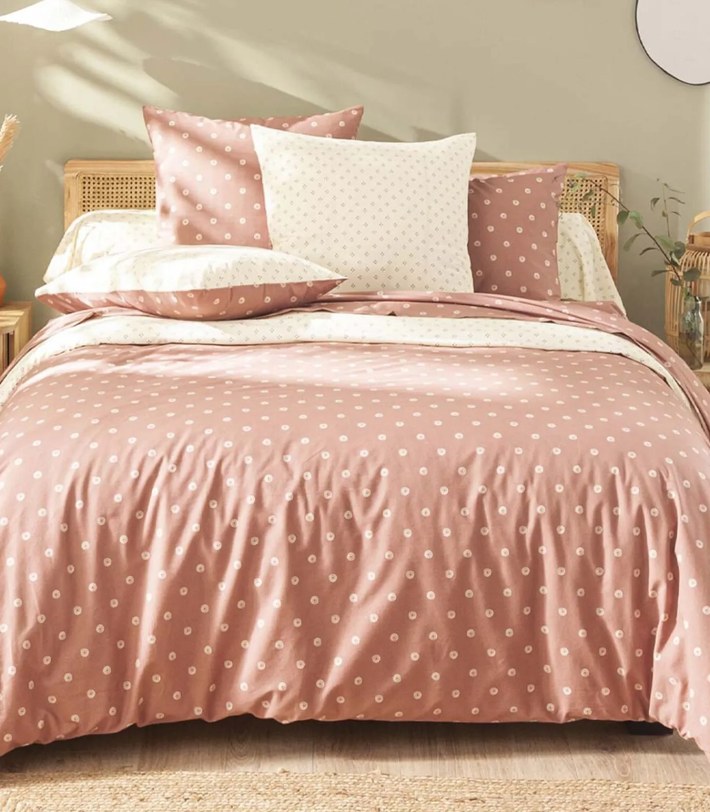 Clearance Emiko - Hoeslaken van bamboe met print Hoeslakens