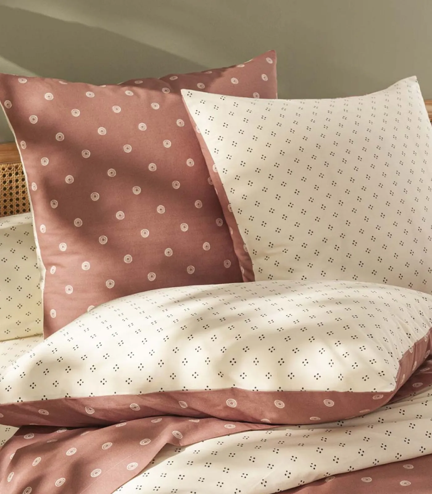 Clearance Emiko - Hoeslaken van bamboe met print Hoeslakens