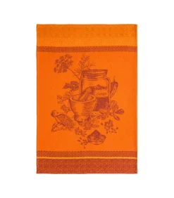 Sale Epices Colombo - Theedoek van katoenen jacquard met print Keuken- & Tafellinnen