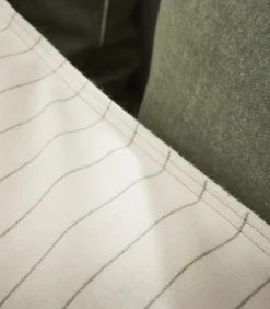 Discount Equilibre - Effen kussensloop in flanellen chambray katoen Kussenslopen