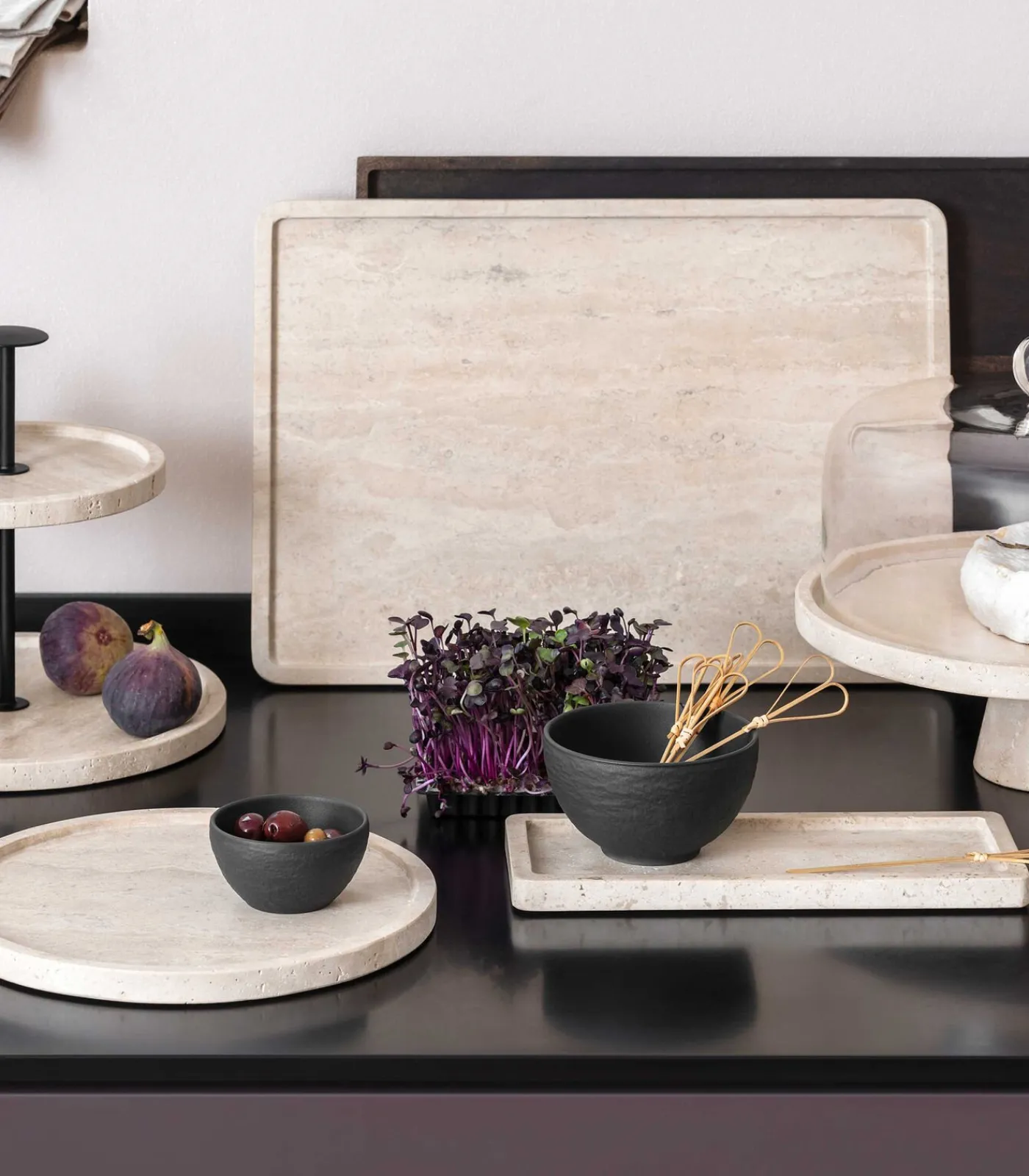 Best Etagère Manufacture Travertine Keukenaccessoires