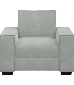 Hot Fauteuil 60 cm fluweel lichtgrijs Zetels
