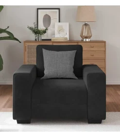 Sale Fauteuil 60 cm fluweel zwart Zetels
