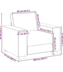 Sale Fauteuil 60 cm fluweel zwart Zetels
