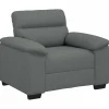 Hot Fauteuil 60 cm stof donkergrijs Zetels