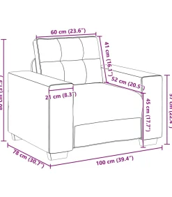 Sale Fauteuil 60 cm stof donkergrijs Zetels