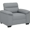 Outlet Fauteuil 60 cm stof lichtgrijs Zetels