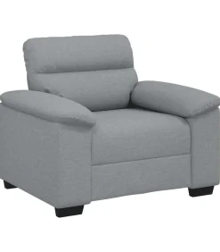 Outlet Fauteuil 60 cm stof lichtgrijs Zetels