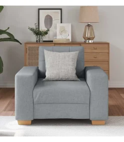 Best Fauteuil 60 cm stof lichtgrijs Zetels