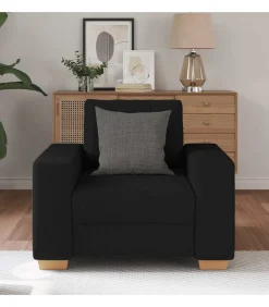 Clearance Fauteuil 60 cm stof zwart Zetels