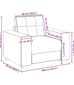 Clearance Fauteuil 60 cm stof zwart Zetels