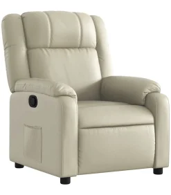 Hot Fauteuil verstelbaar kunstleer crèmekleurig Zetels