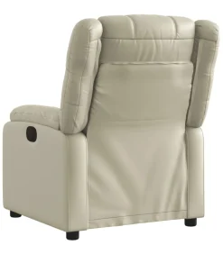 Hot Fauteuil verstelbaar kunstleer crèmekleurig Zetels