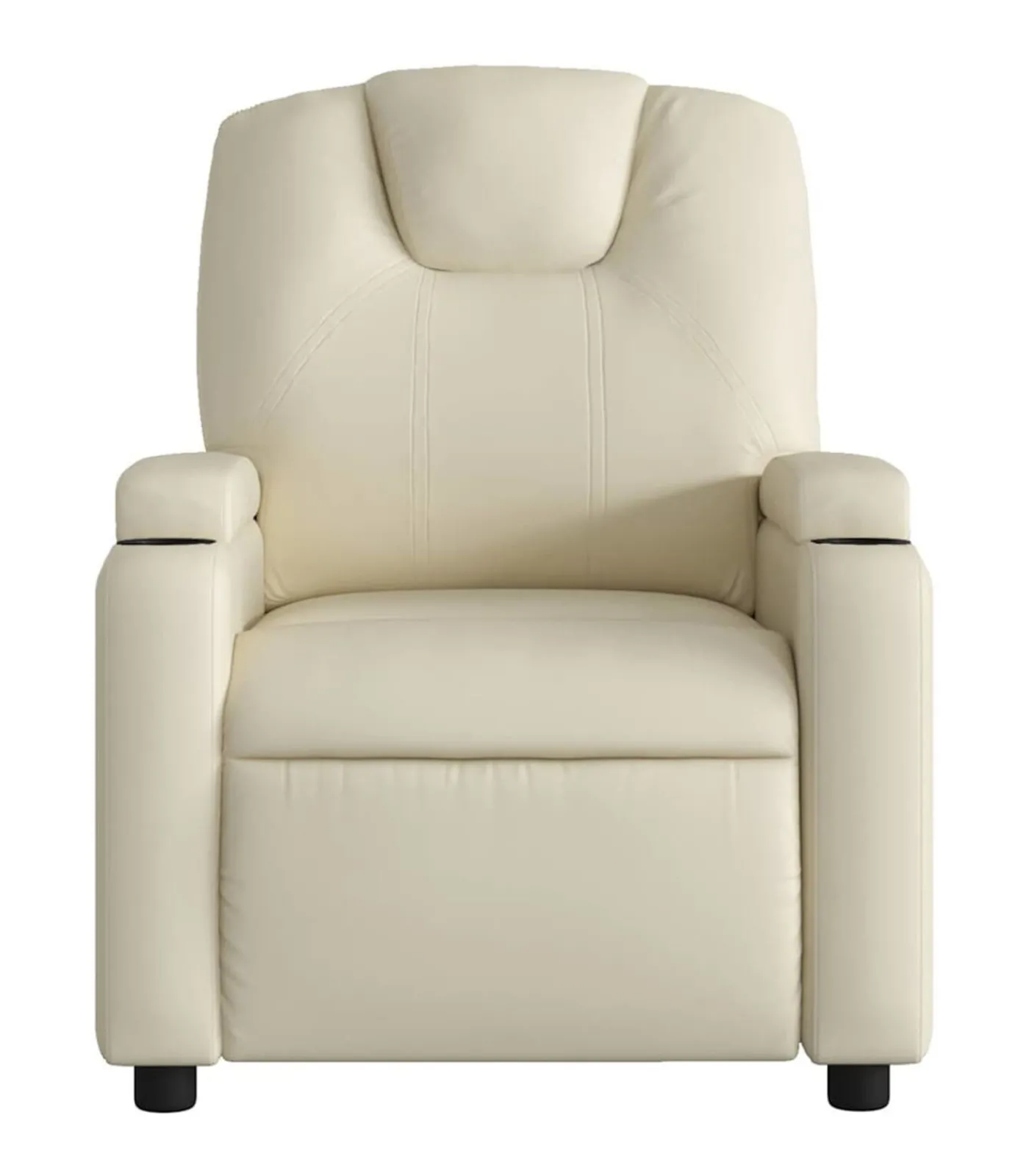 Clearance Fauteuil verstelbaar kunstleer crèmekleurig Zetels