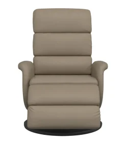 Best Fauteuil verstelbaar met voetensteun kunstleer cappuccinokleur Zetels