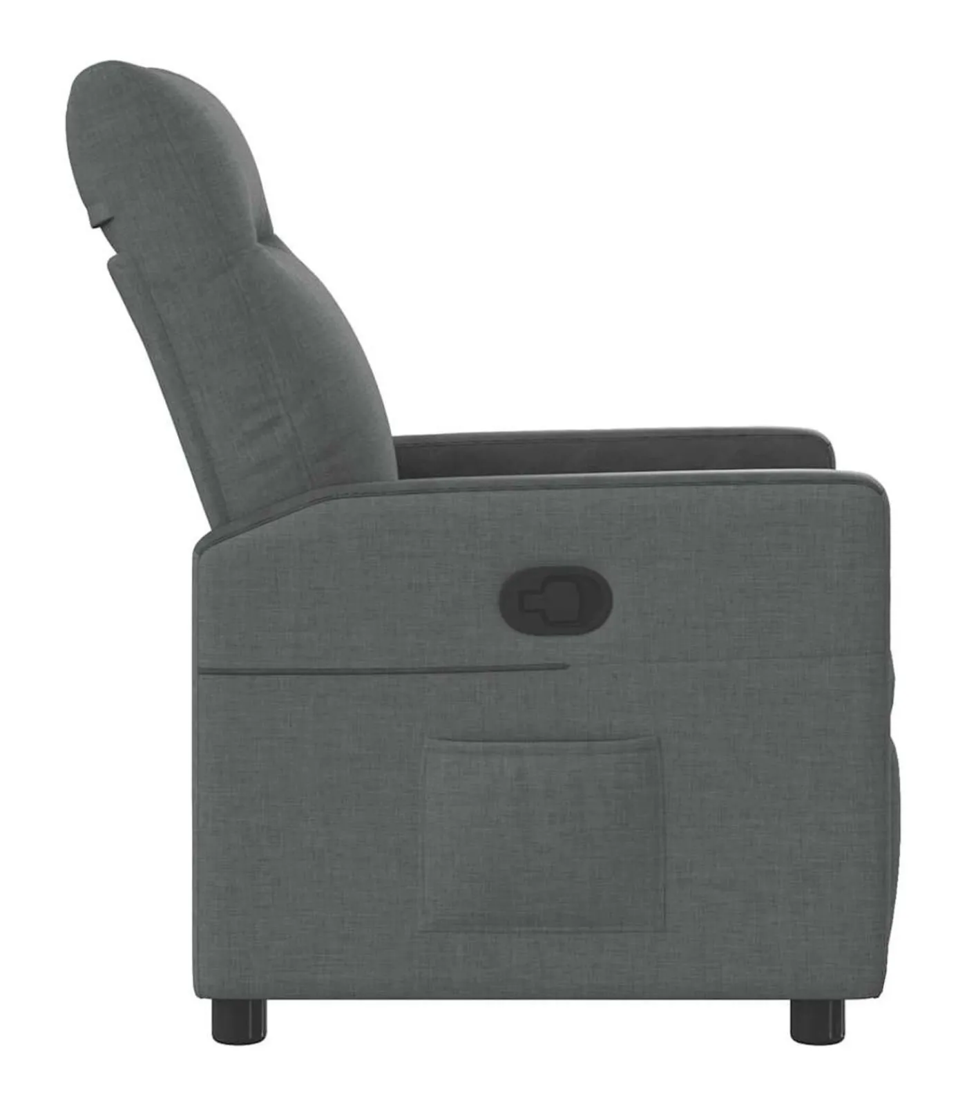 Outlet Fauteuil verstelbaar stof donkergrijs Zetels