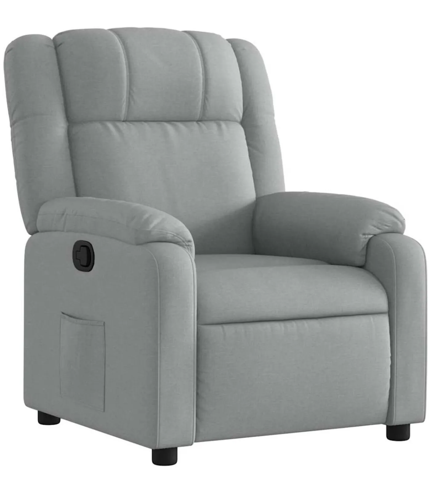 Online Fauteuil verstelbaar stof lichtgrijs Zetels