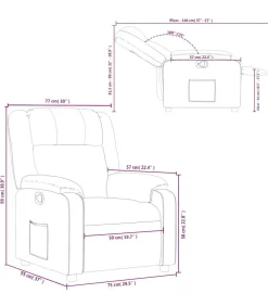 Online Fauteuil verstelbaar stof lichtgrijs Zetels