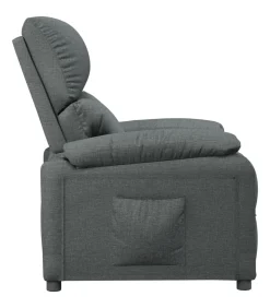 Outlet Fauteuil verstelbaar stof donkergrijs Zetels