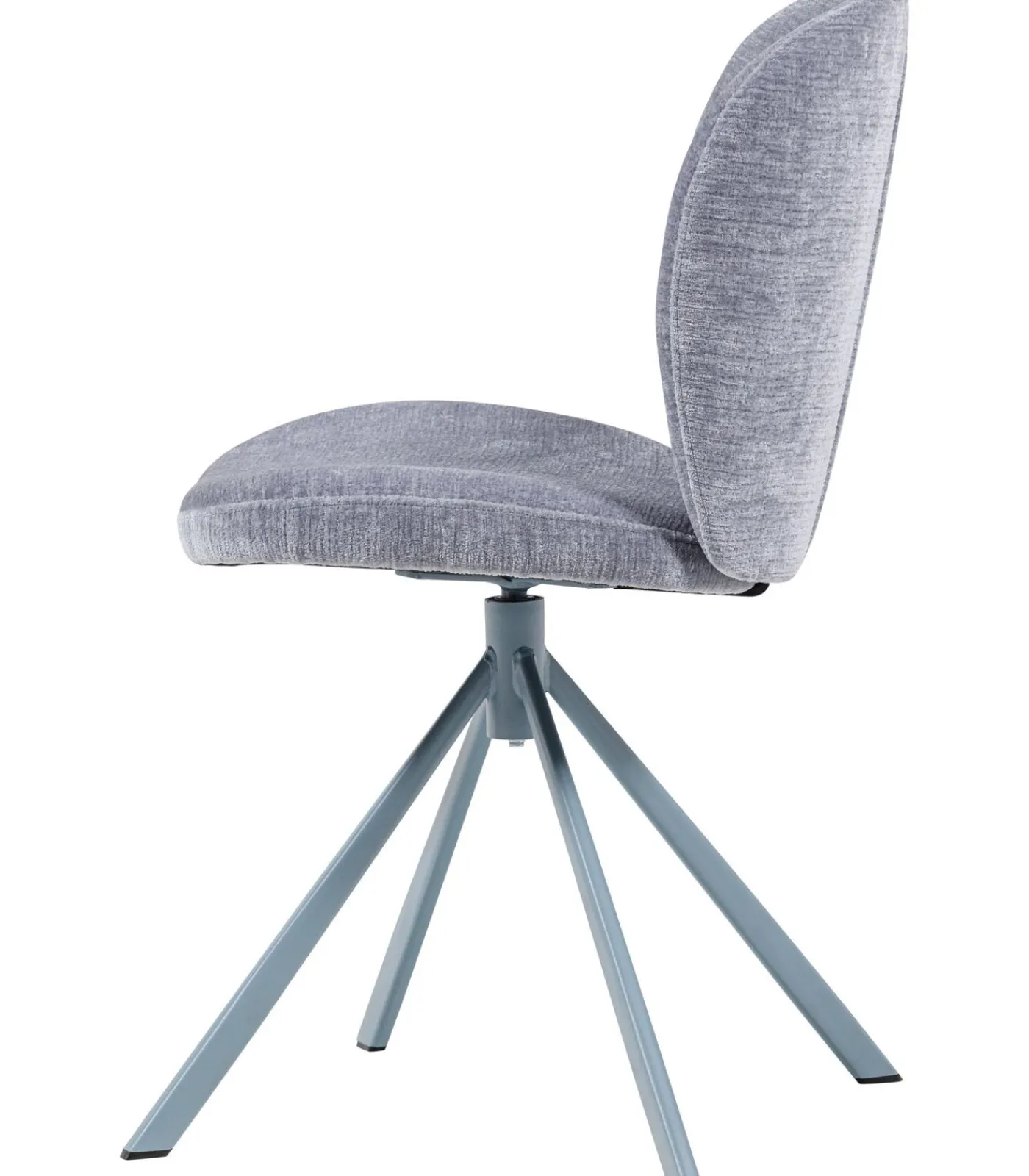 Discount Femke Eetkamerstoelen - Chenille - Blauw - Set van 2 Stoelen