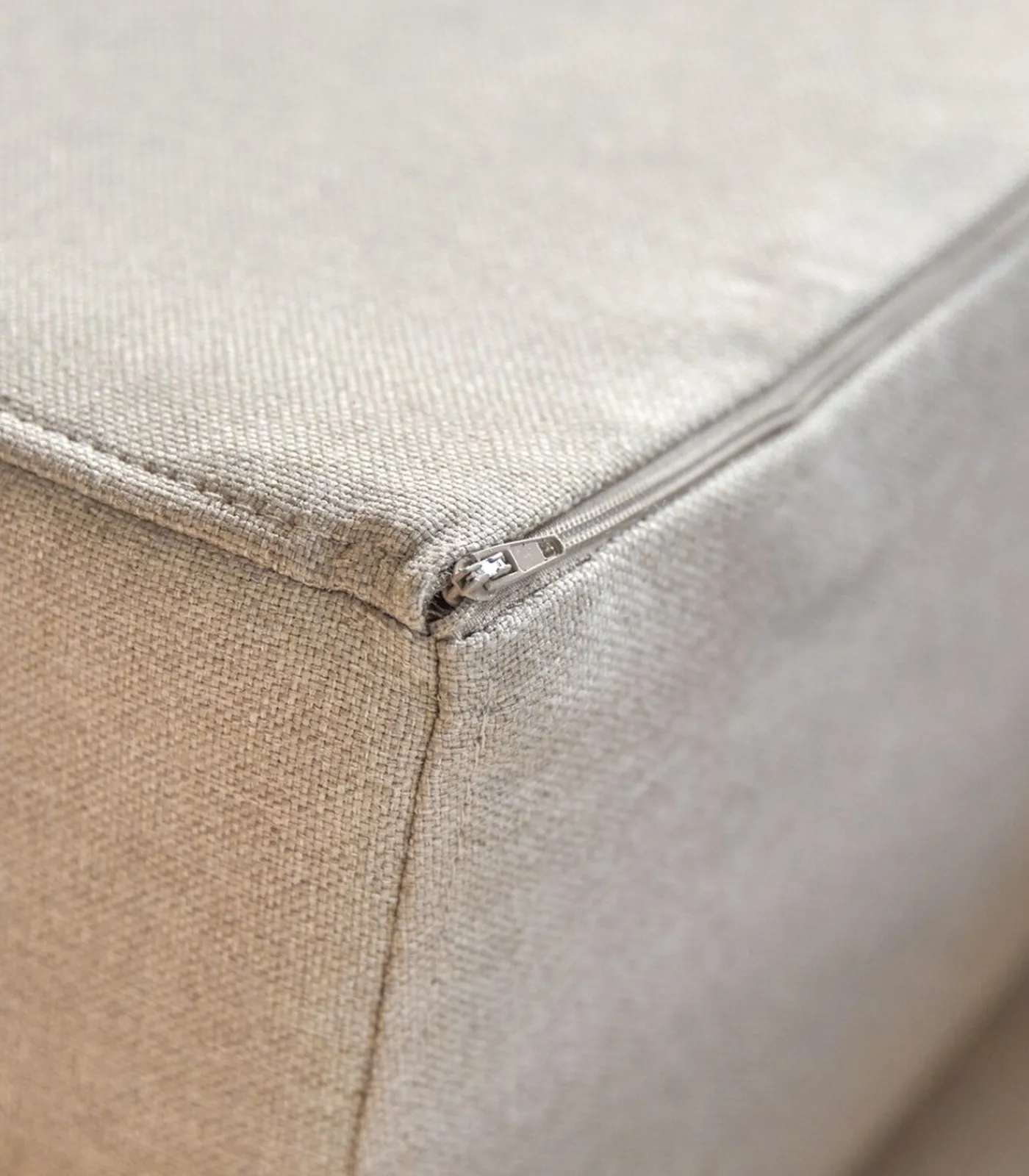 Online Finn - Stoffen 2-3-zitsbank, ecru Zetels