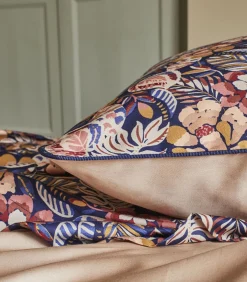 New Folk Flowers - Laken in katoen satijn met print 180x290cm Lakens