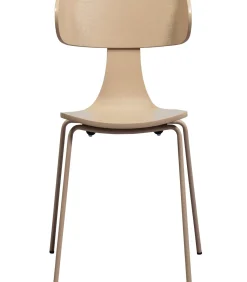 Sale Form Eetkamerstoelen - Hout/Metaal - Zand - Set van 6 Stoelen