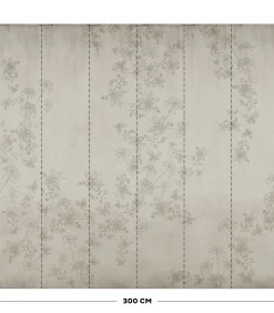 Discount Fotobehang Wild Flower Concrete Wanddecoratie