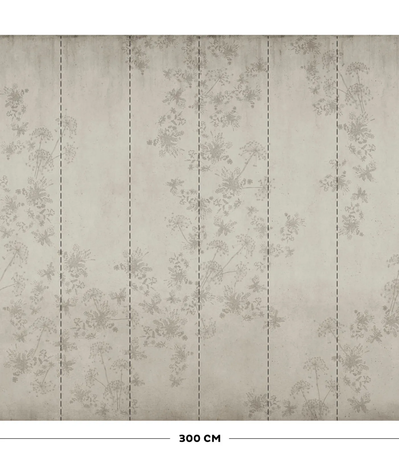 Discount Fotobehang Wild Flower Concrete Wanddecoratie